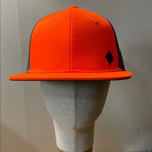 Nomad High-Vis Orange Front with Black Mesh Snapback